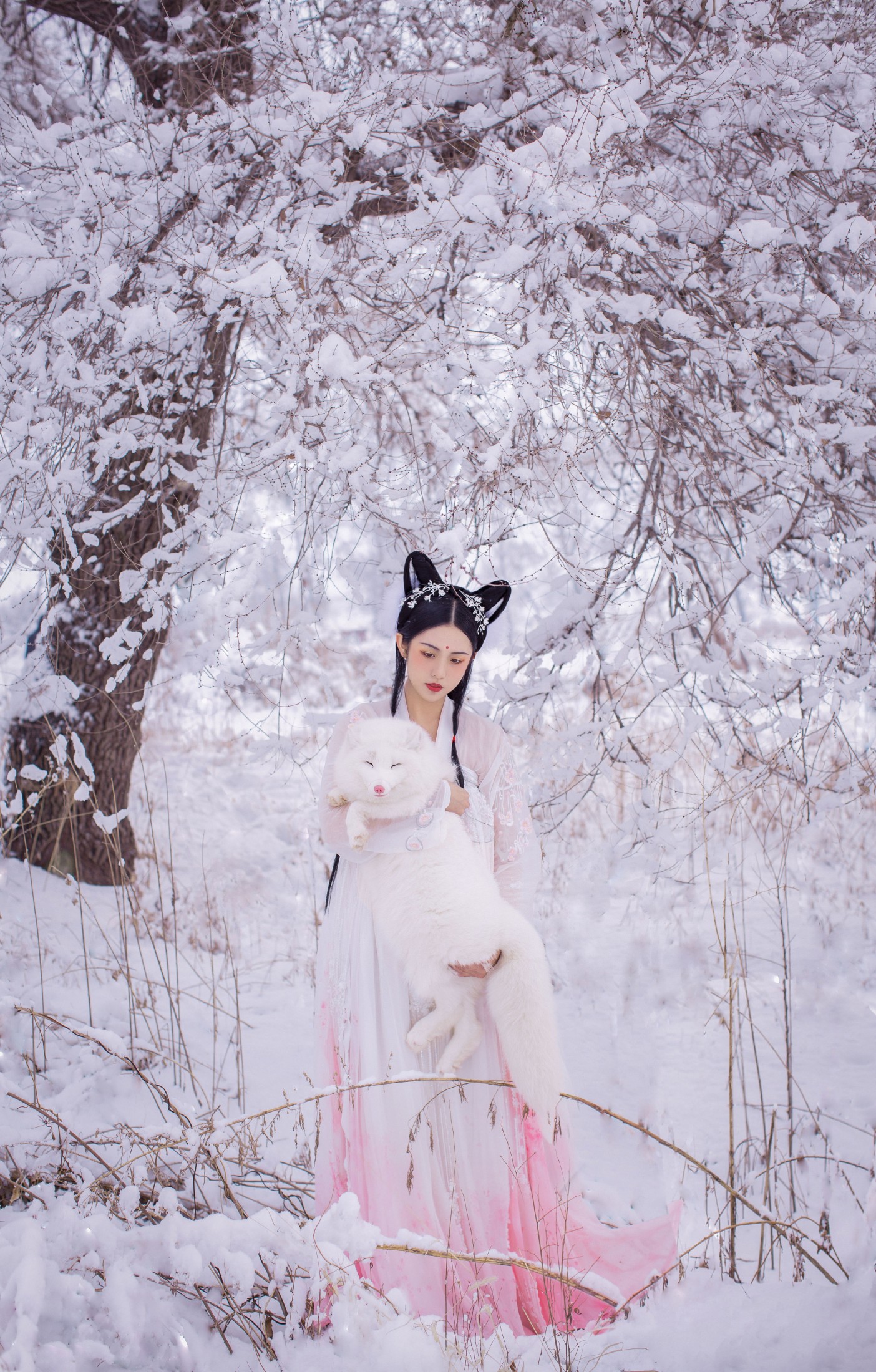 沐槿cutie – 《雪狐》[30P] 插图3