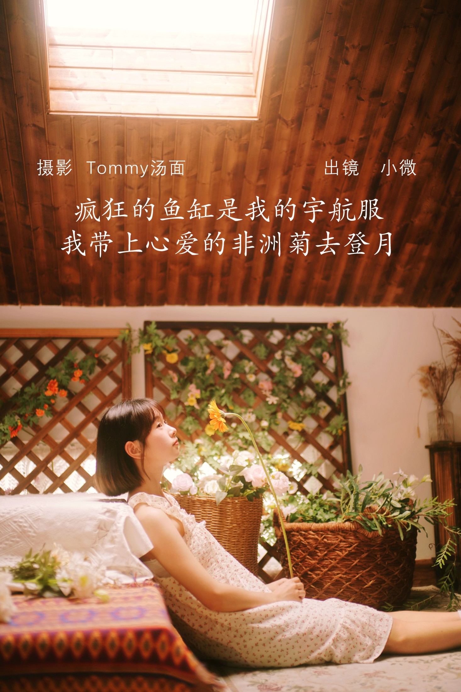 小微 – 《疯狂的鱼缸是我的宇航服，我带上心爱的非洲菊去登月》[29P] 插图1