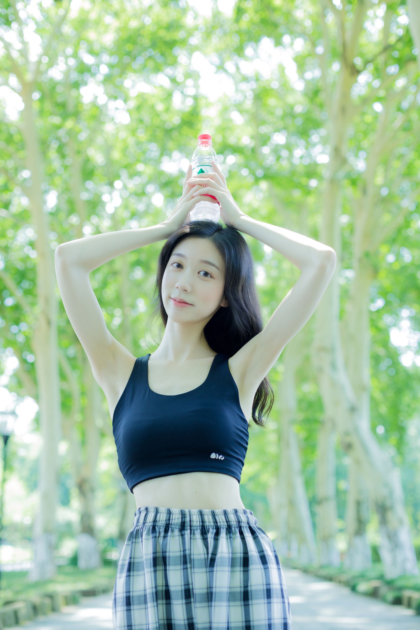 饲猫少女- – 《晨练日》[27P]