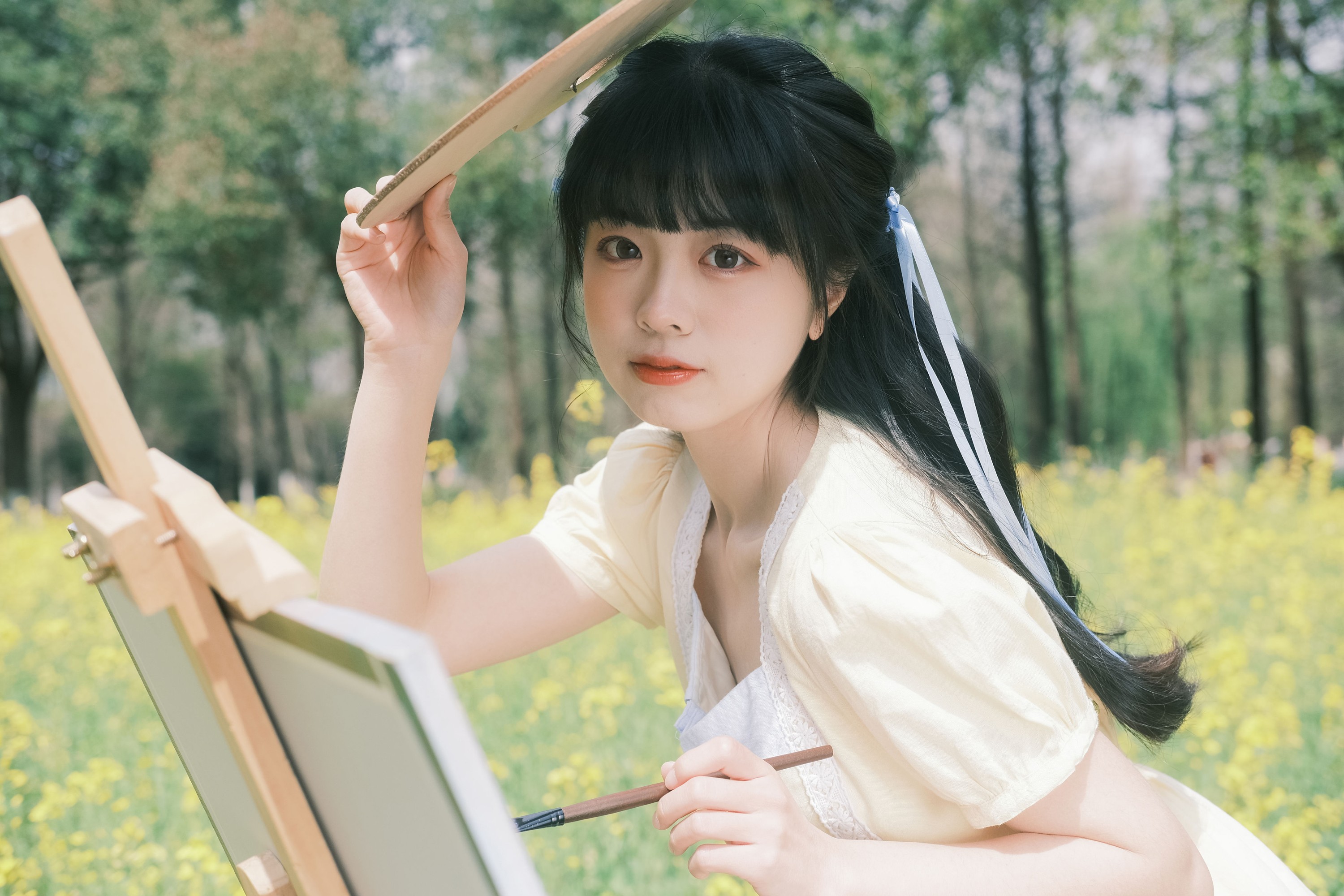 一只暖暖 – 《画下春天的瞬间》[34P]