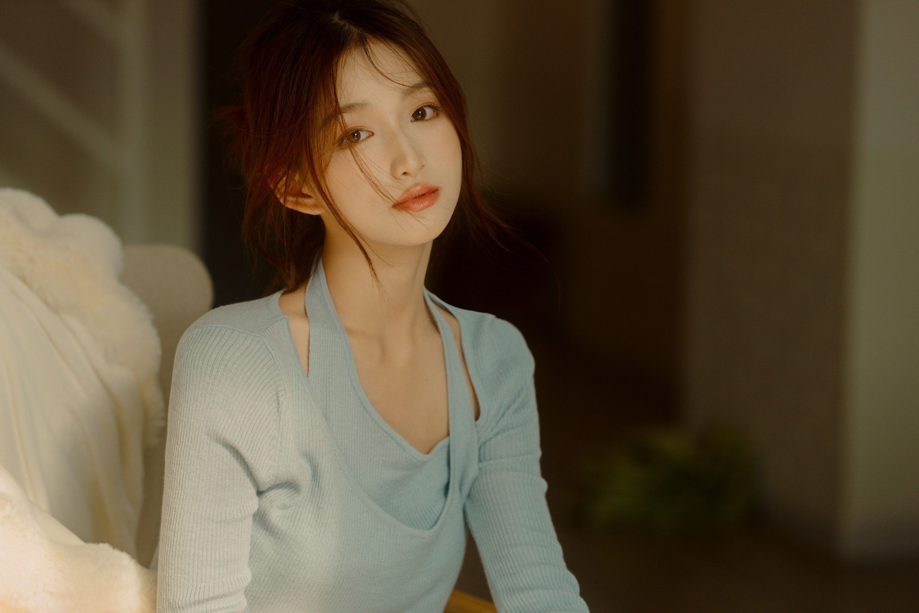 钰儿 – 《蓝色毛衣》[26P]