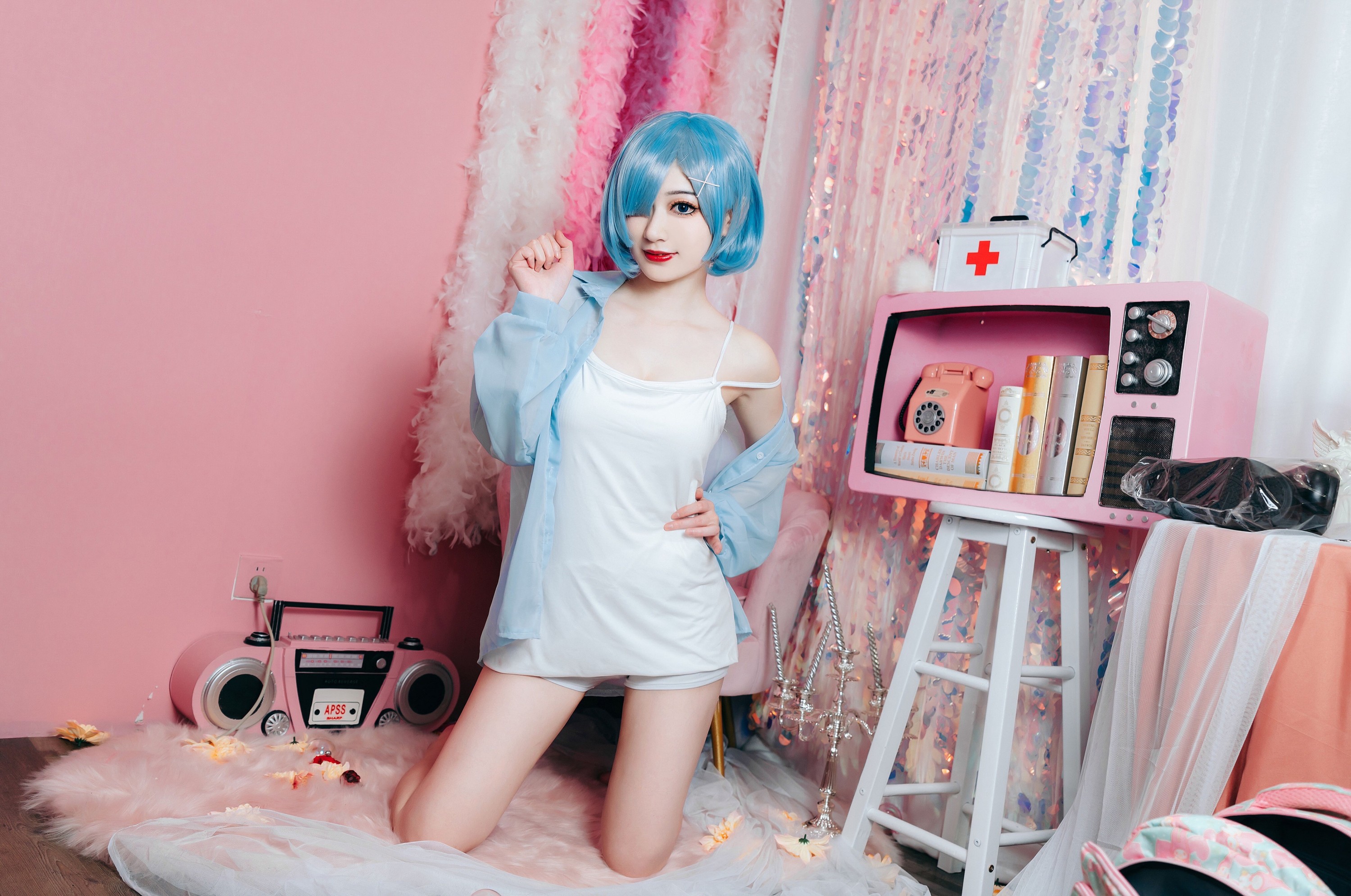 桃墨公子x – 《蕾姆居家睡衣》[23P]