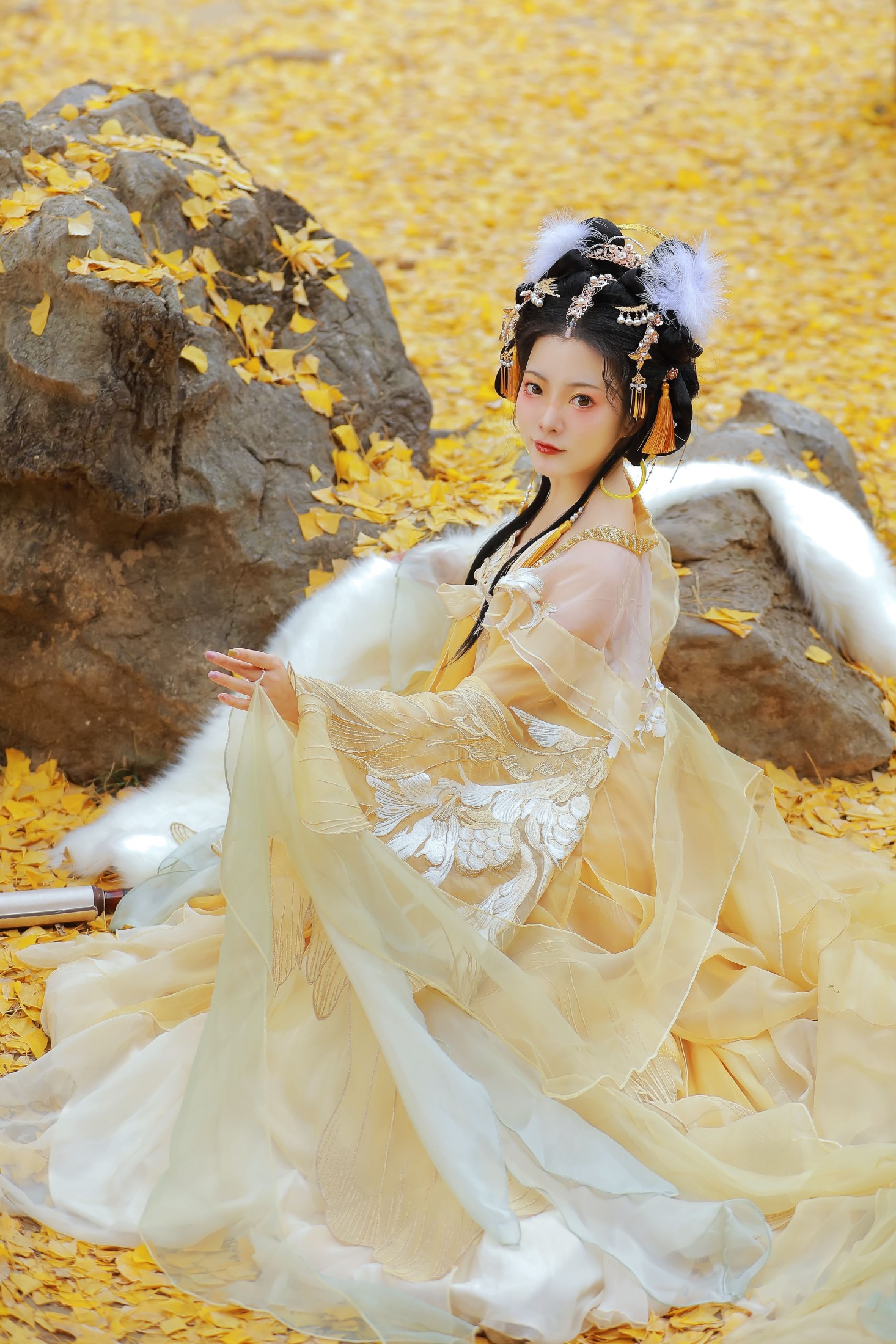 猫子子 – 《锦鲤戏叶》[22P]