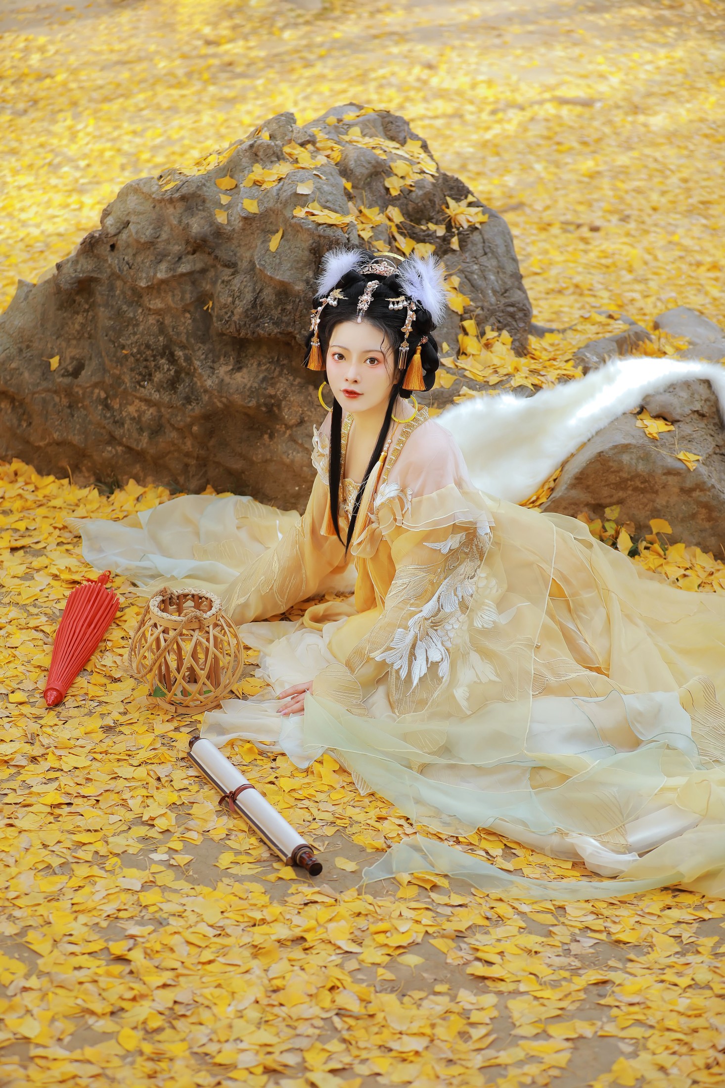 猫子子 – 《锦鲤戏叶》[22P]