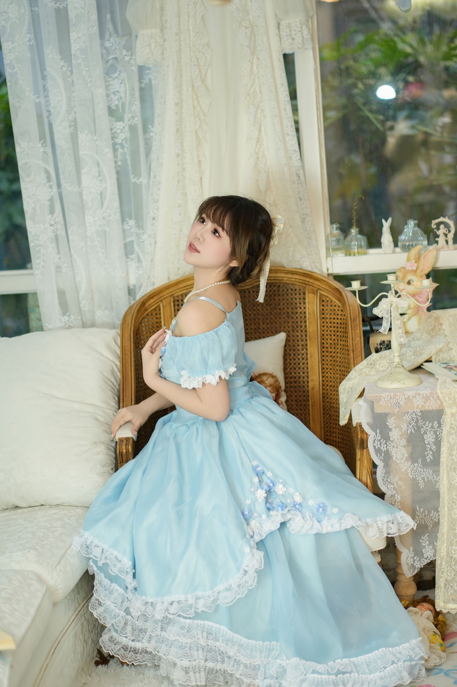 泡芙小方 – 《蓝色系公主》[23P]