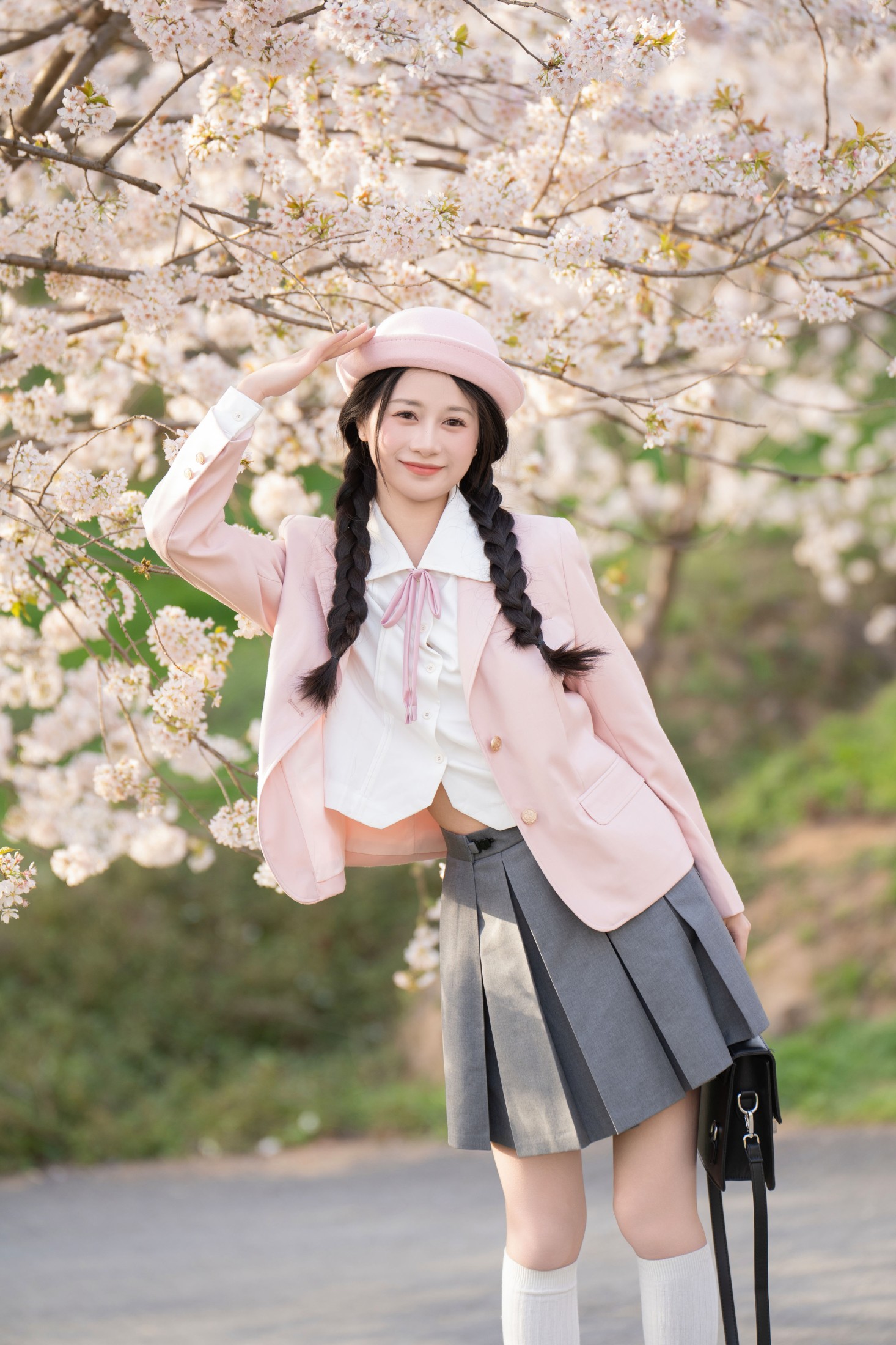 橙子舒 – 《粉色jk》[22P]