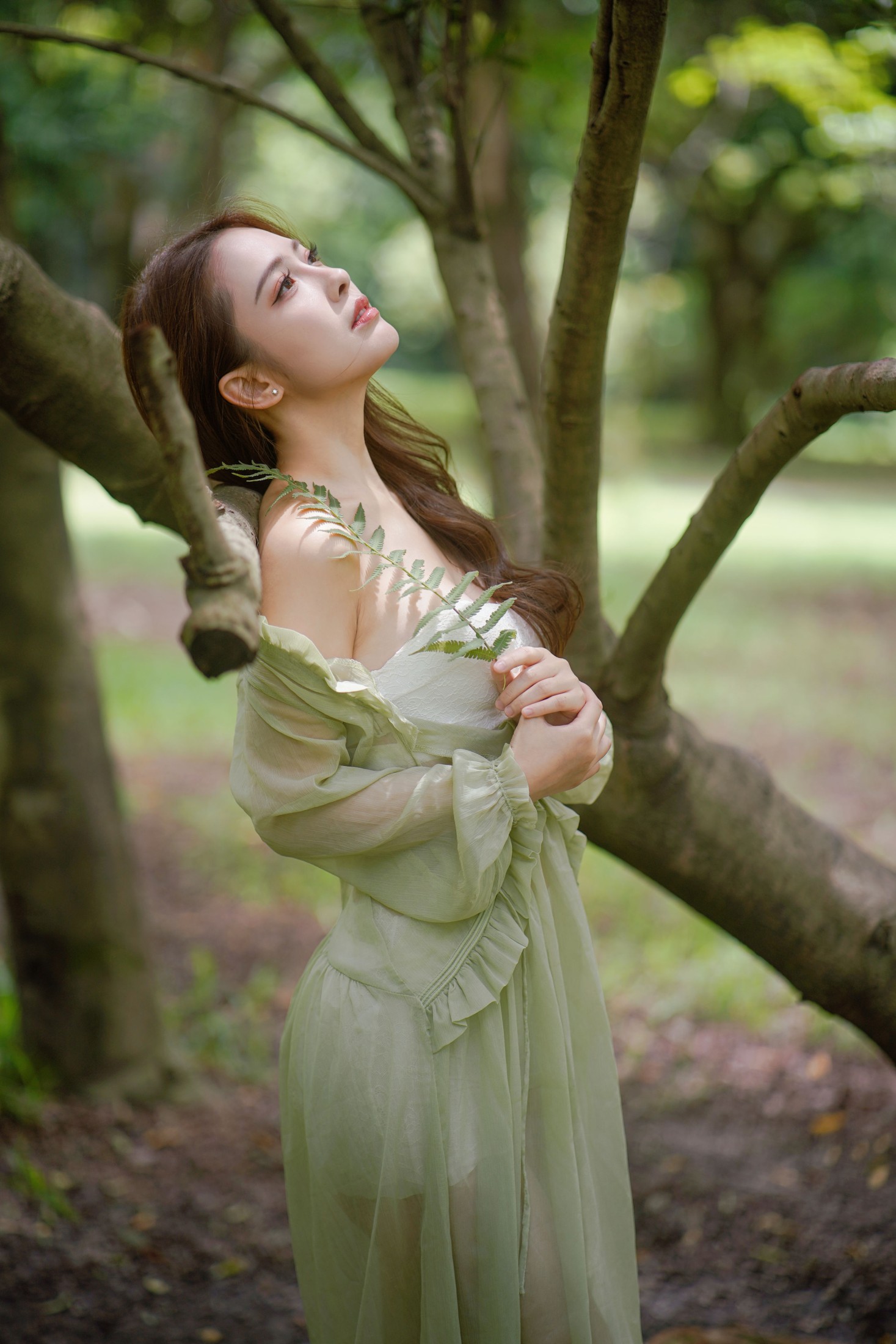 – 《森林童话：绿裙少女与光共舞》[39P]