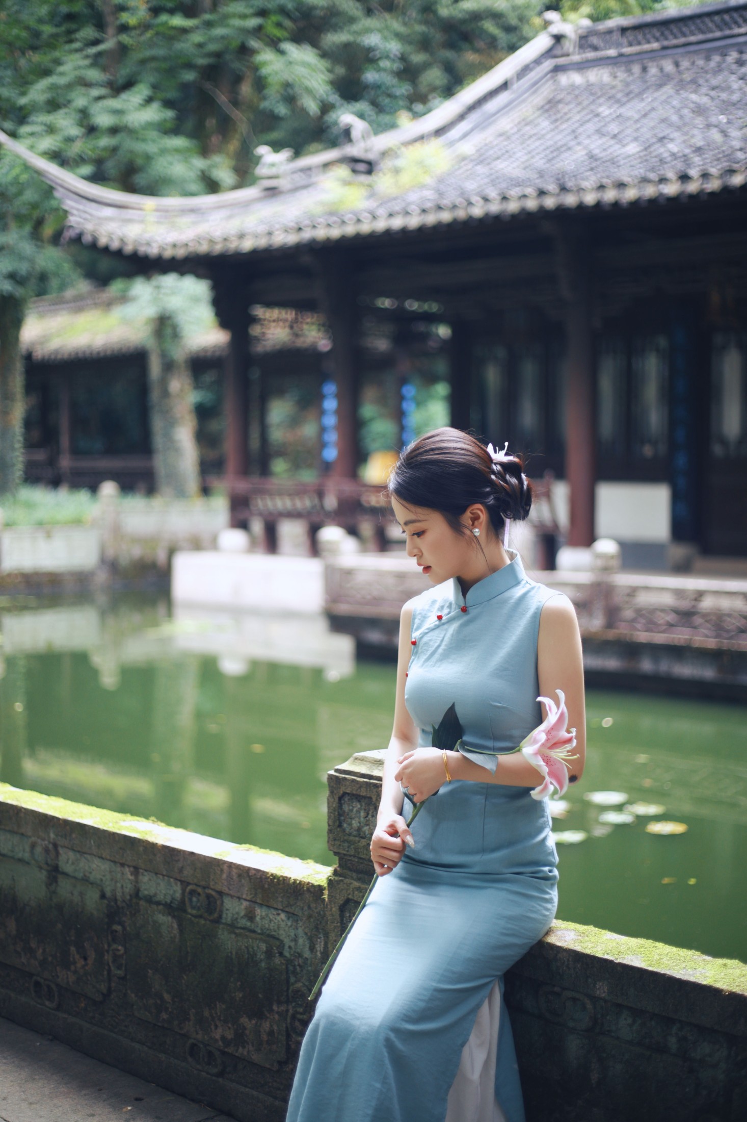小蓝 – 《越王台旗袍新中式》[31P] 插图1