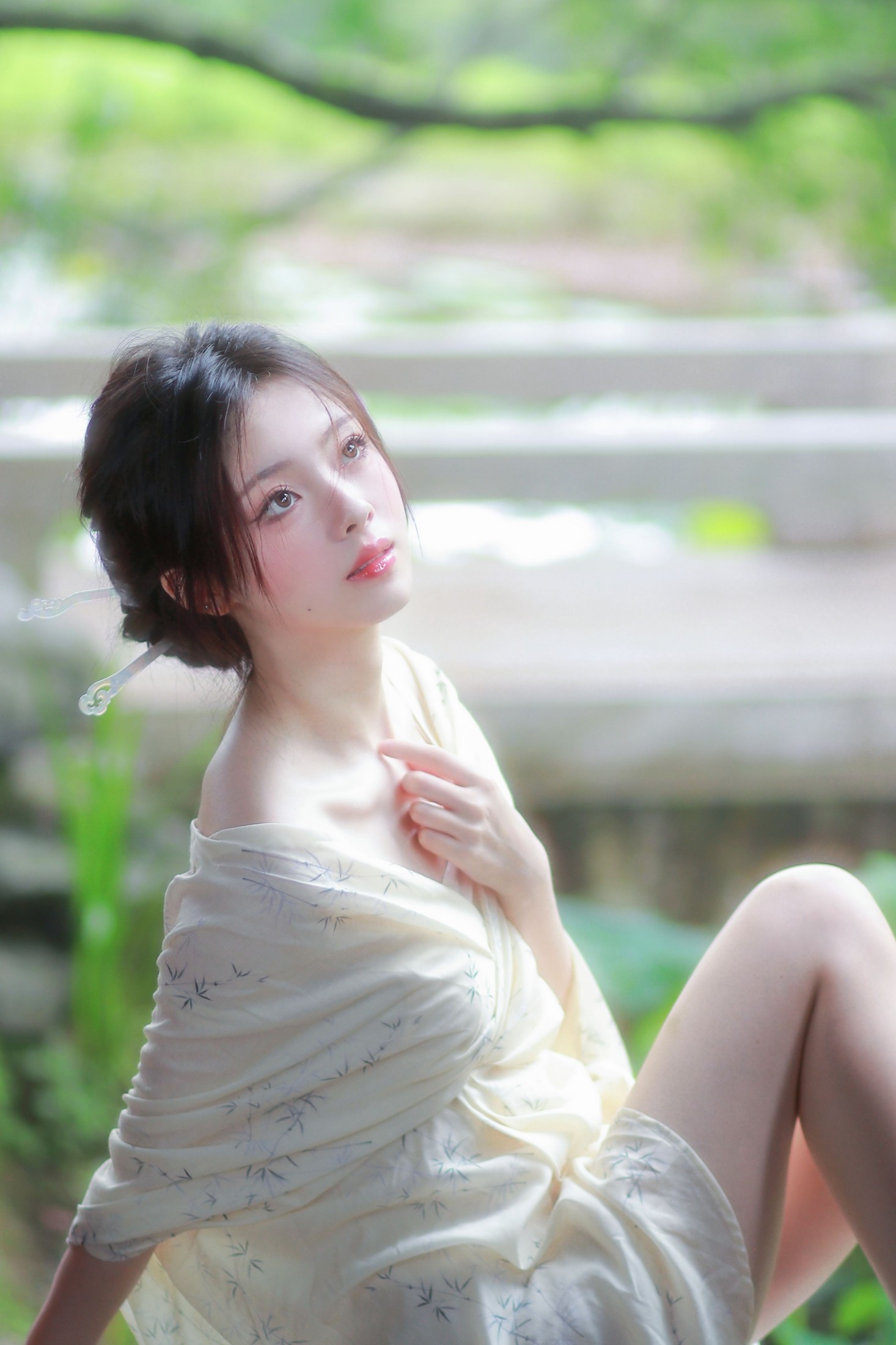 鹿离 – 《清冷感新中式～初夏的绿意》[14P] 插图1