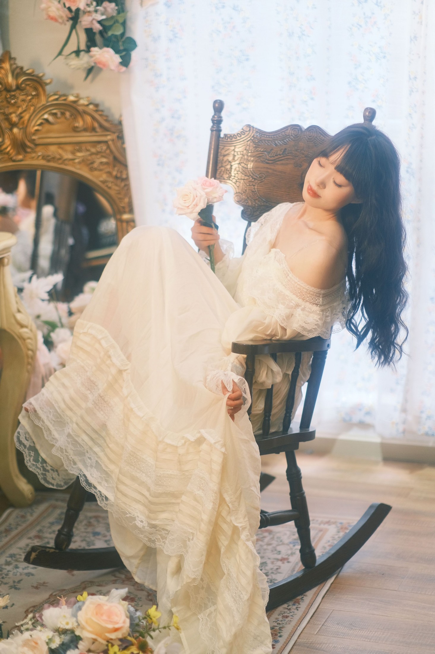 椰汁 – 《温柔法式花房少女》[21P] 插图1