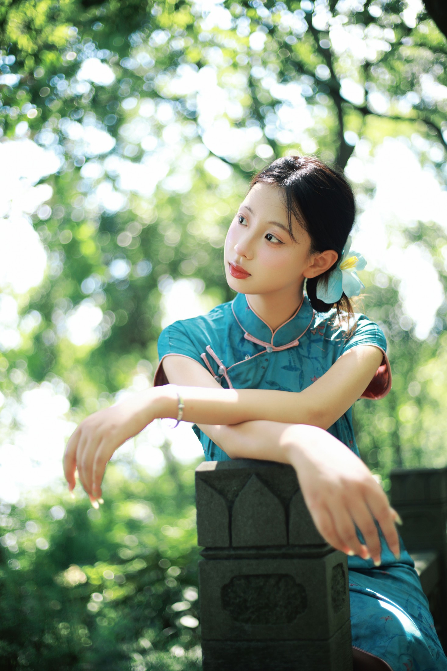 小u – 《六和塔下的旗袍绿色》[39P]