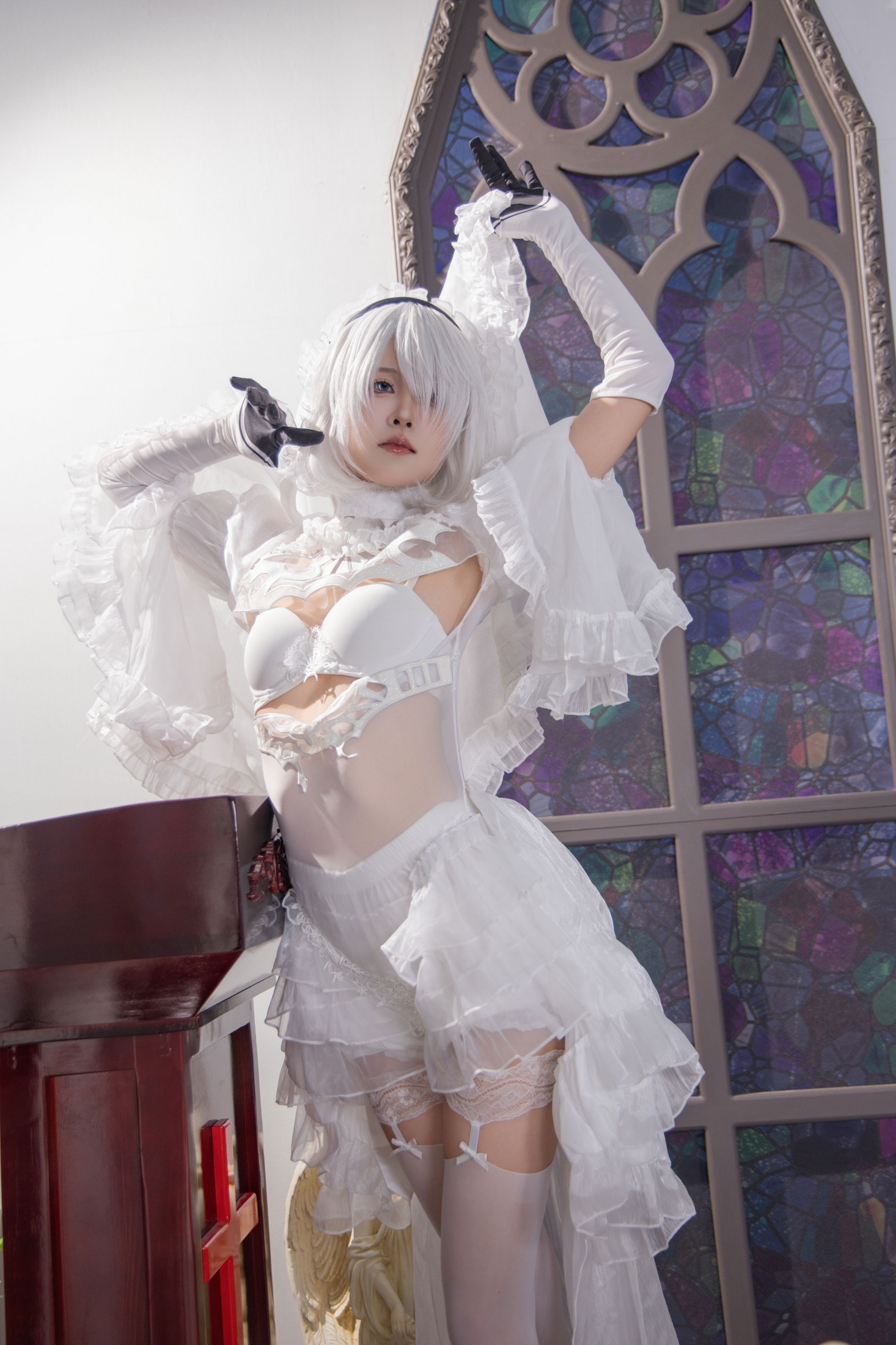 西园寺Sakura – 《纯白誓约：2B的圣咏与剑舞》[38P]