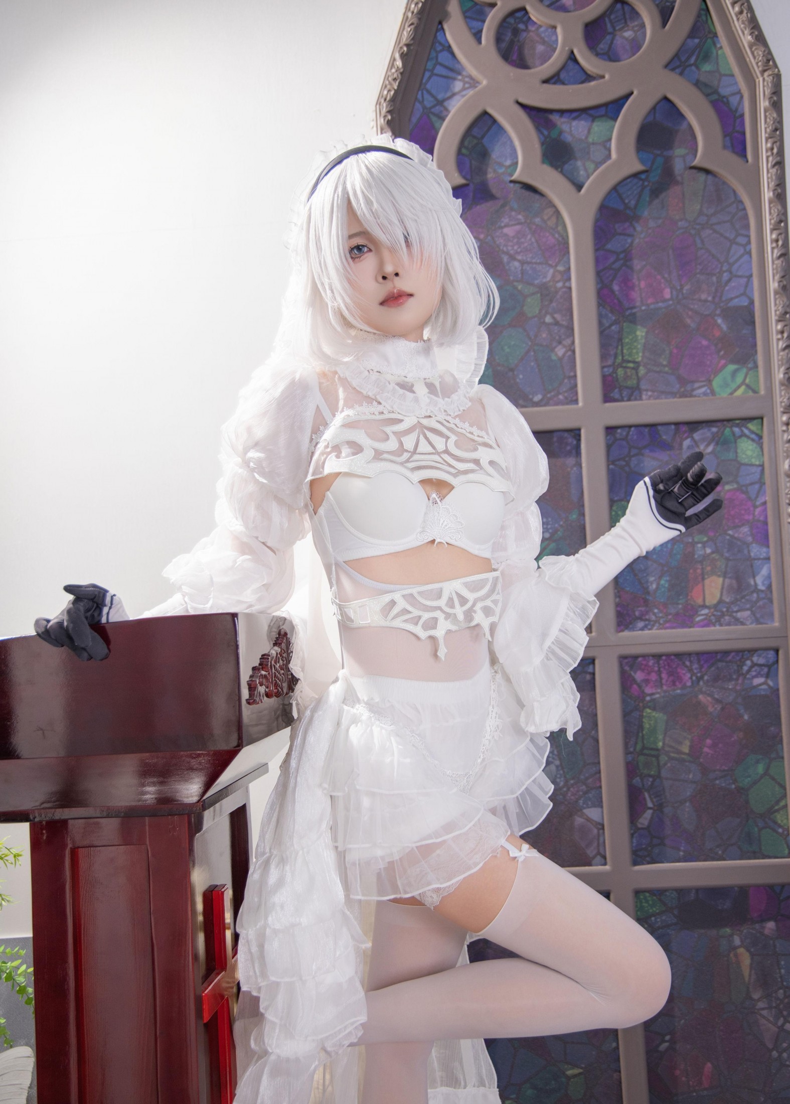 西园寺Sakura – 《纯白誓约：2B的圣咏与剑舞》[38P]