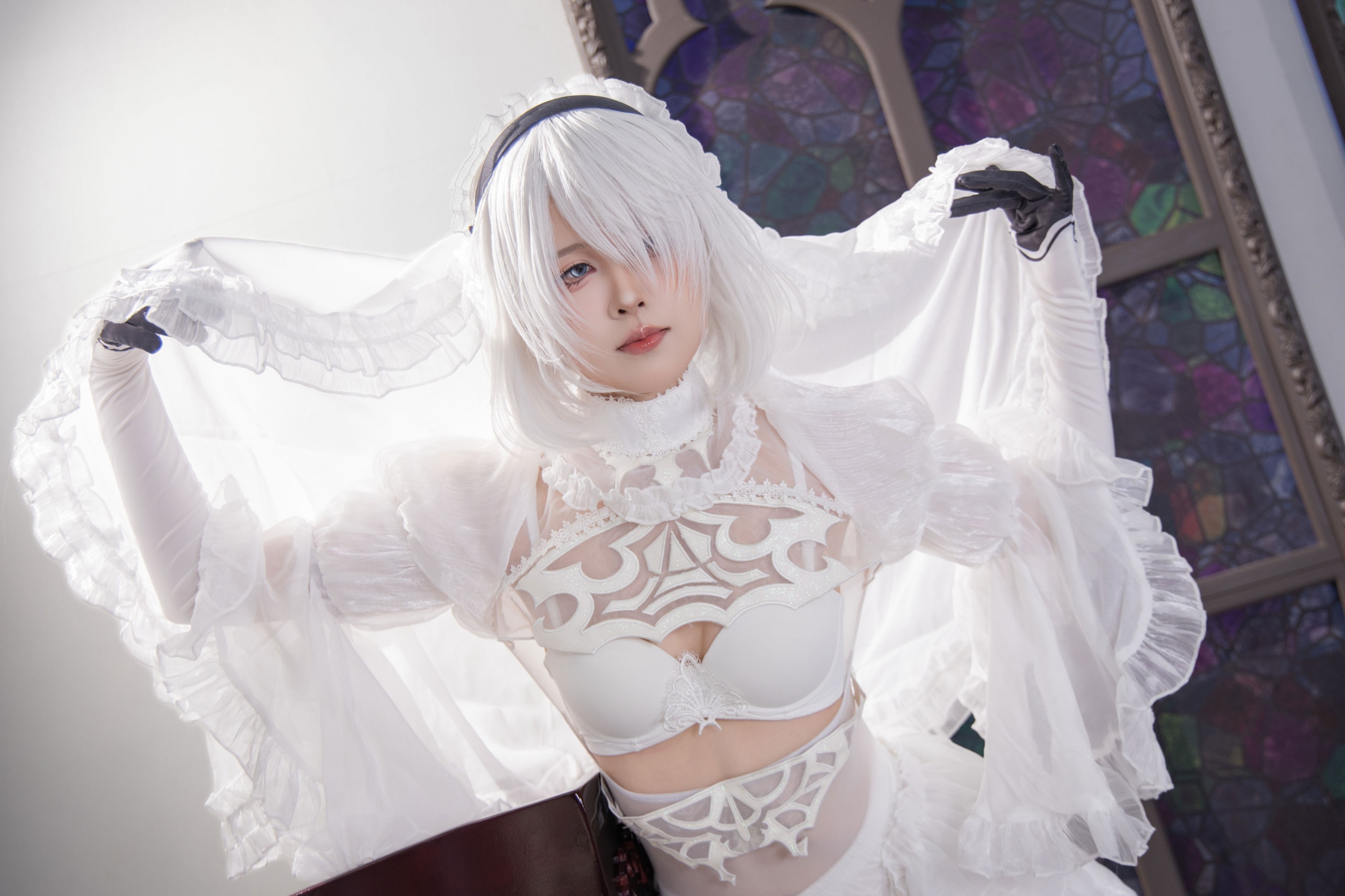 西园寺Sakura – 《纯白誓约：2B的圣咏与剑舞》[38P]