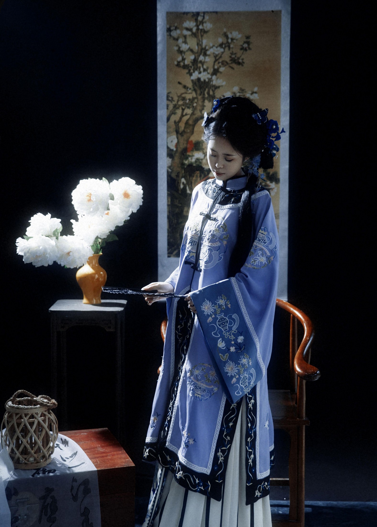 瑶瑶 – 《清韵·蓝裳闺阁的笔墨风华》[12P]