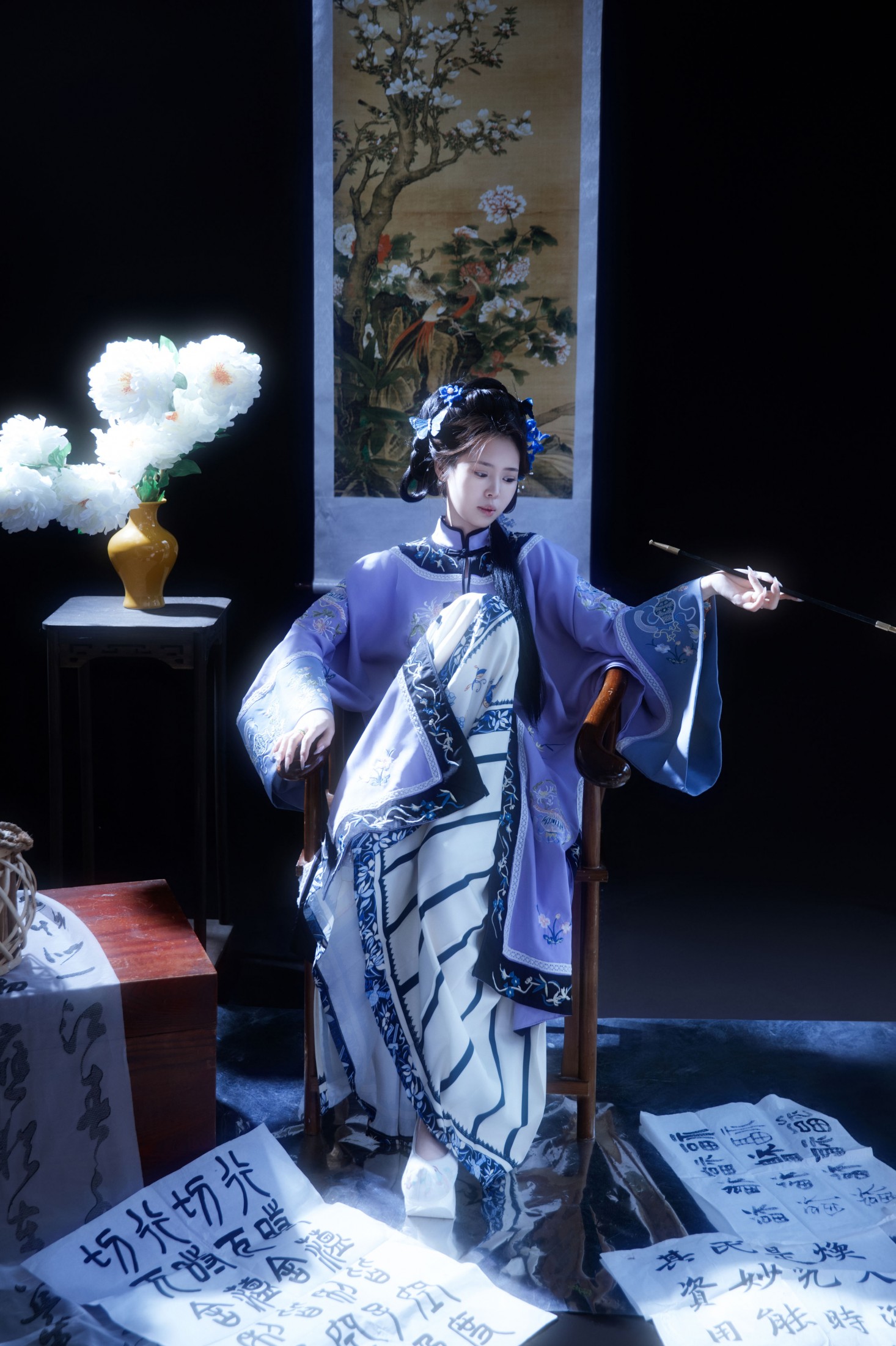 瑶瑶 – 《清韵·蓝裳闺阁的笔墨风华》[12P]