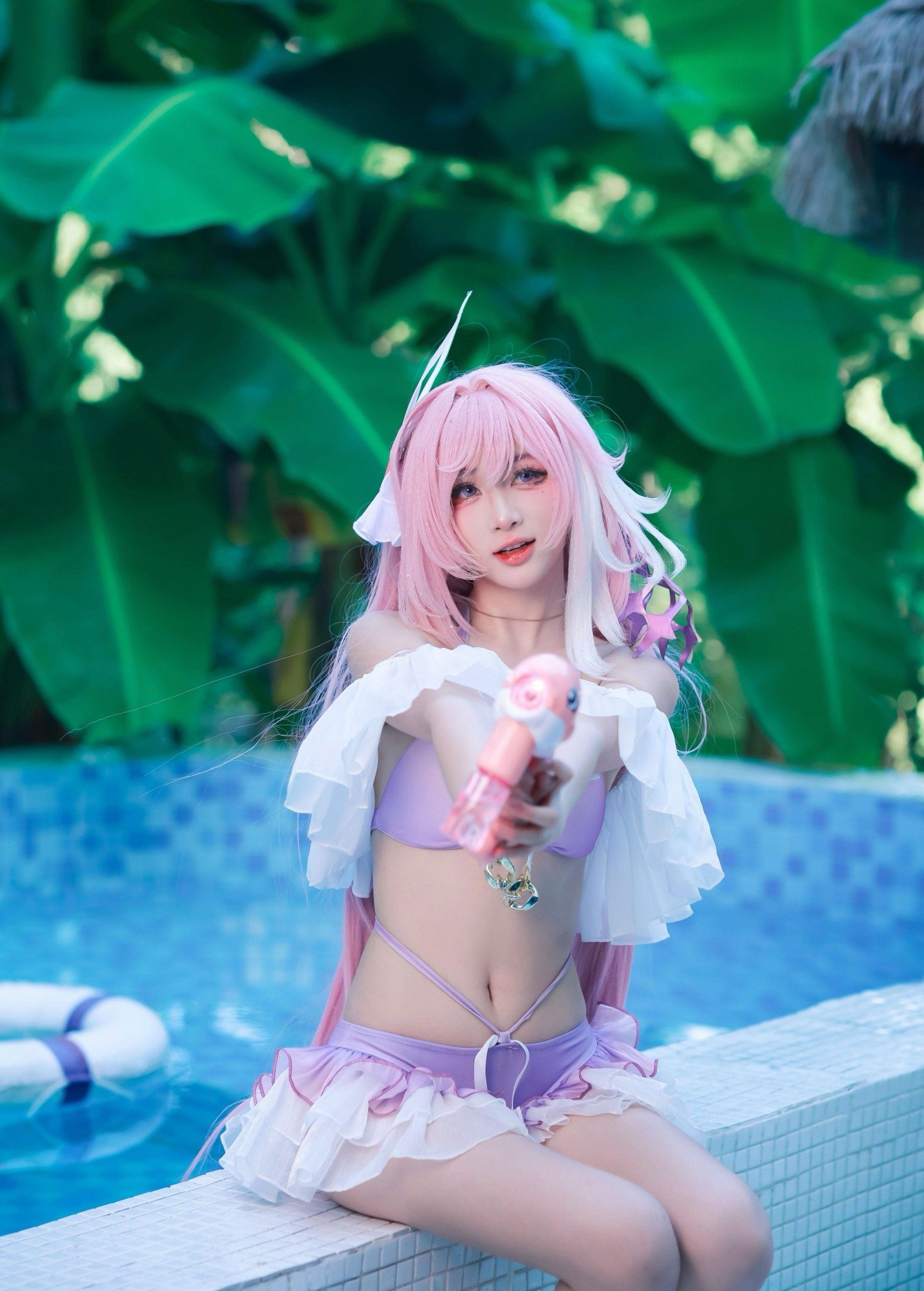火鸡面重度依赖 – 《泳池边的粉色小蛋糕是爱莉希雅本人掉进夏天啦！ 》[32P] 插图2