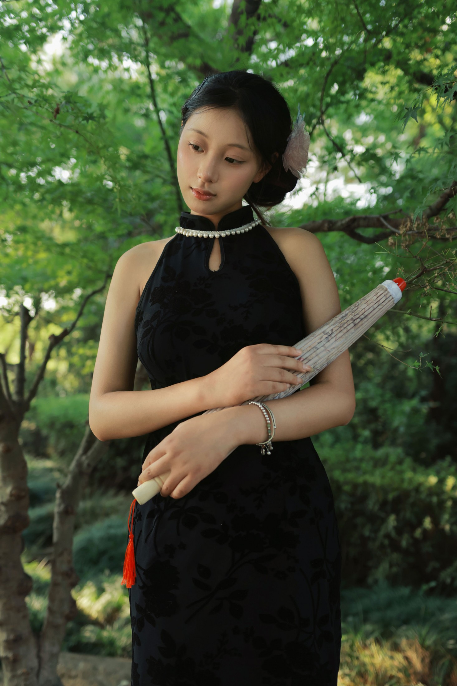 小u – 《湖边旗袍》[46P] 插图5