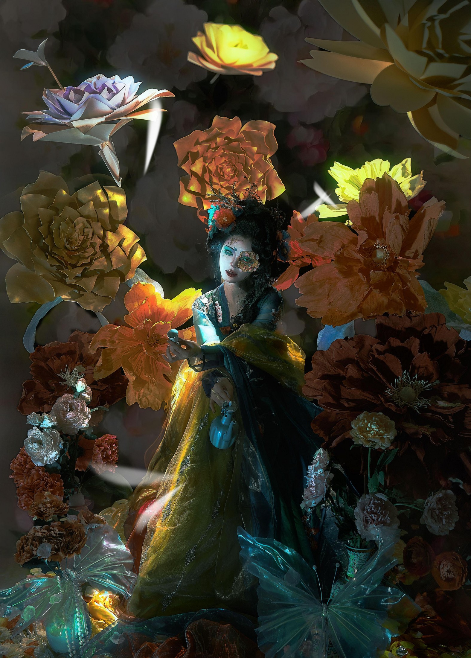 蓝曦 – 《腐烂的牡丹花》[9P]