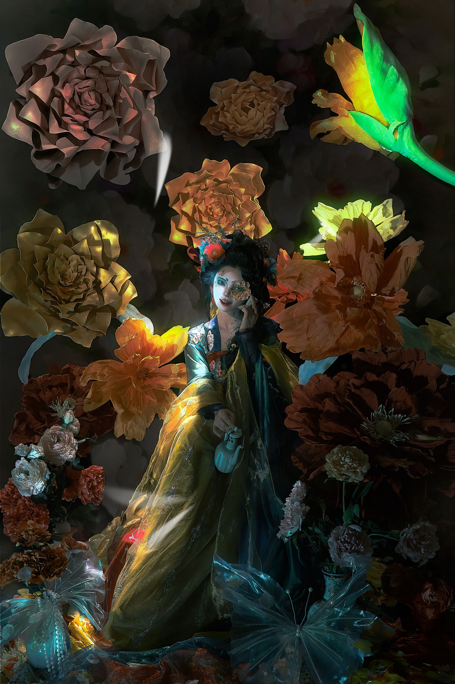 蓝曦 – 《腐烂的牡丹花》[9P]